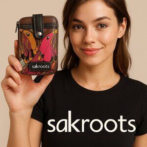 🌸 Sakroots Mini Wallet – Funky • Compact • Artsy